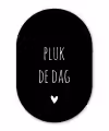 Quotes - Pluk de dag - Spreuken - Carpe diem Wandcirkel Ovaal Forex klein -3d