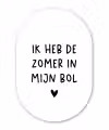 Quotes - Spreuken - André Hazes - Ik heb de zomer in mijn bol Wandcirkel Ovaal Forex klein -3d
