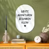 Quotes - Spreuken - Grote avonturen beginnen klein Wandcirkel Ovaal Forex klein -sfeer2