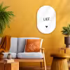 Quotes - Lief - Spreuken Wandcirkel Ovaal Forex klein -sfeer4