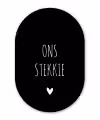 Quotes - Ons stekkie - Spreuken Wandcirkel Ovaal Forex klein -3d