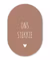 Quotes - Ons stekkie - Spreuken Wandcirkel Ovaal Forex klein -3d