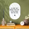 Quotes - Wat je allemaal met me doet - Spreuken Wandcirkel Ovaal Forex klein -sfeer2