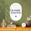 Quotes - Zo moeder zo dochter - Mama - Dochter - Spreuken Wandcirkel Ovaal Forex klein -sfeer2