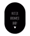 Quotes - Huisje boompje baby - Spreuken Wandcirkel Ovaal Forex klein -3d
