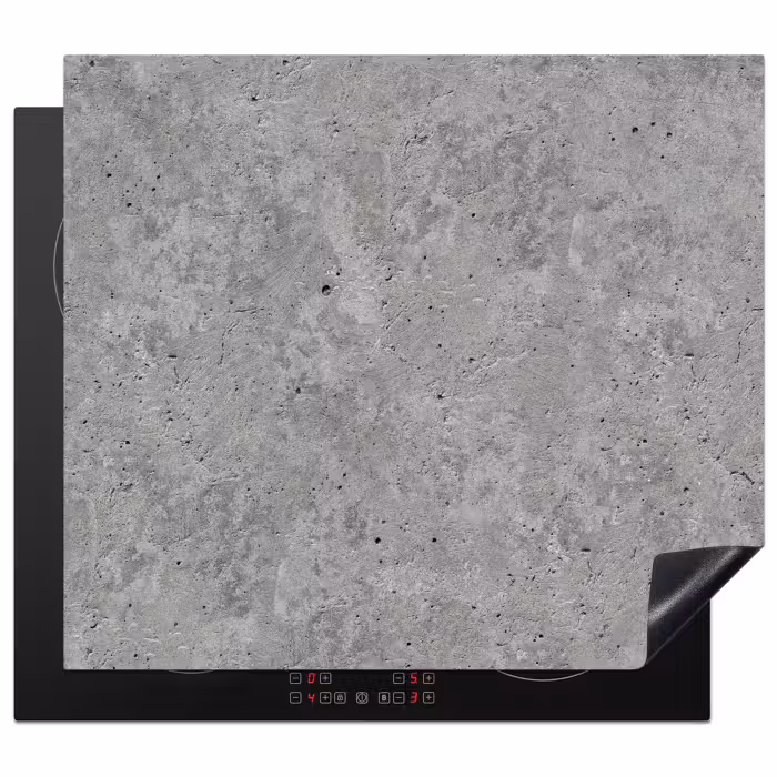 Herdabdeckplatte - Beton - Schiefer - Grau - Struktur aus Beton