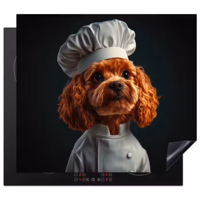 Herdabdeckplatte - Braun - Koch - Hund