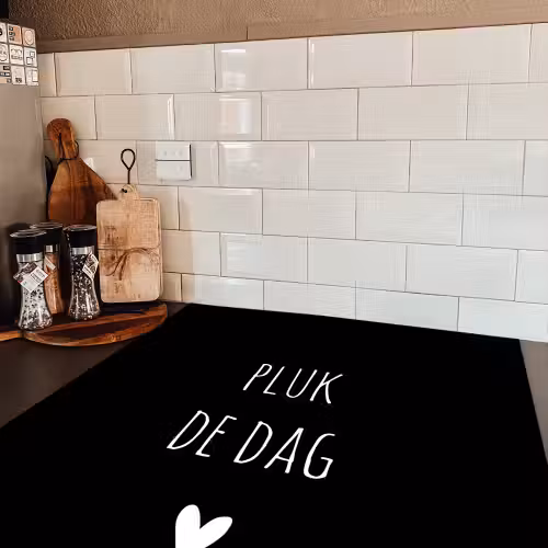 Carpe diem - Spreuken - Pluk de dag - Quotes Inductie beschermer vinyl 3mm middel -sfeer3