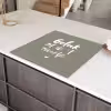 Geluk zit in 't zonnetje - Tekst - Geluk - Quotes - Zon Inductie beschermer vinyl 3mm middel -sfeer8