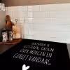 Herinner je gisteren droom over morgen geniet vandaag - Spreuken - Quotes Inductie beschermer vinyl 3mm middel -sfeer3
