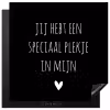 Een speciaal plekje in mijn hart - Quotes - Spreuken Inductie beschermer vinyl 3mm middel -3d