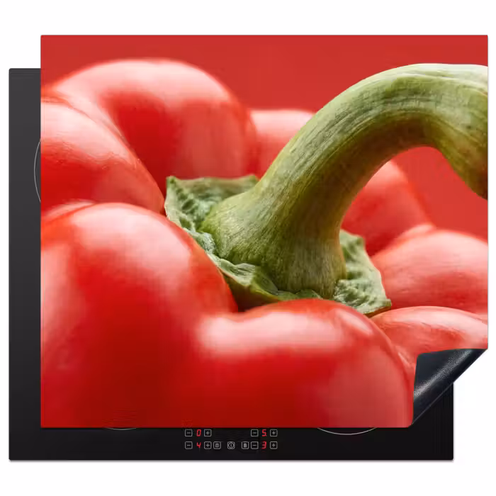 Herdabdeckplatte - Essen – Paprika – Rot