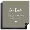Geluk is genieten van wat er is - Quotes - Geluk definitie - Tekst - Woordenboek Inductie beschermer vinyl 3mm middel -3d