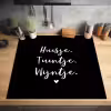 Huisje, tuintje, wijntje - Quotes - Tekst - Wijn - Thuis Inductie beschermer vinyl 3mm middel -sfeer5