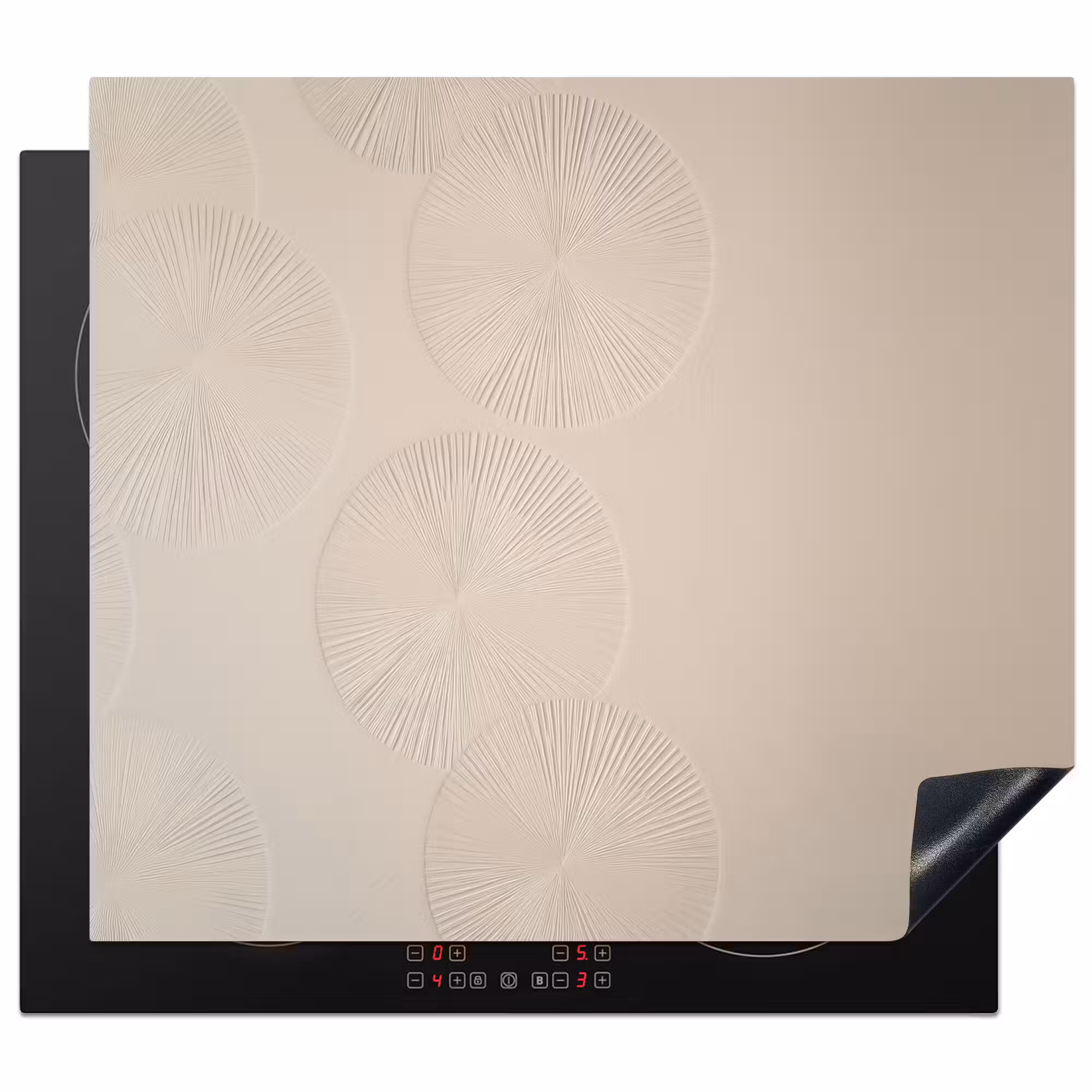 Herdabdeckplatte - Japandi - Beige - Modern