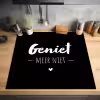 Geniet meer niet - Quotes - Genieten - Tekst Inductie beschermer vinyl 3mm middel -sfeer5