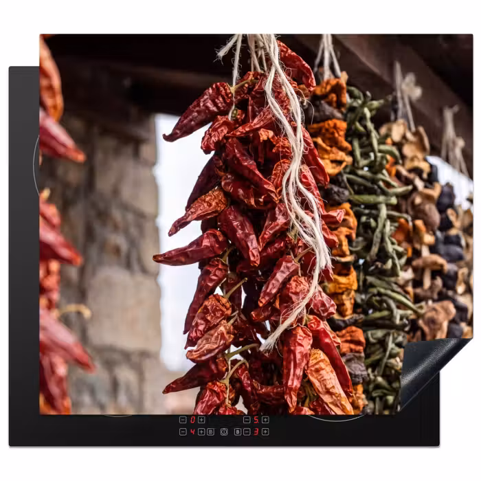 Herdabdeckplatte - Rote Chilischoten – Essen