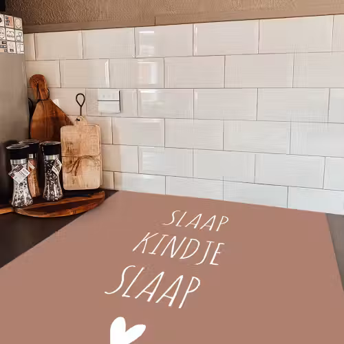 Slaap kindje slaap - Quotes - Spreuken Inductie beschermer vinyl 3mm middel -sfeer3