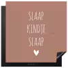 Slaap kindje slaap - Quotes - Spreuken Inductie beschermer vinyl 3mm middel -3d