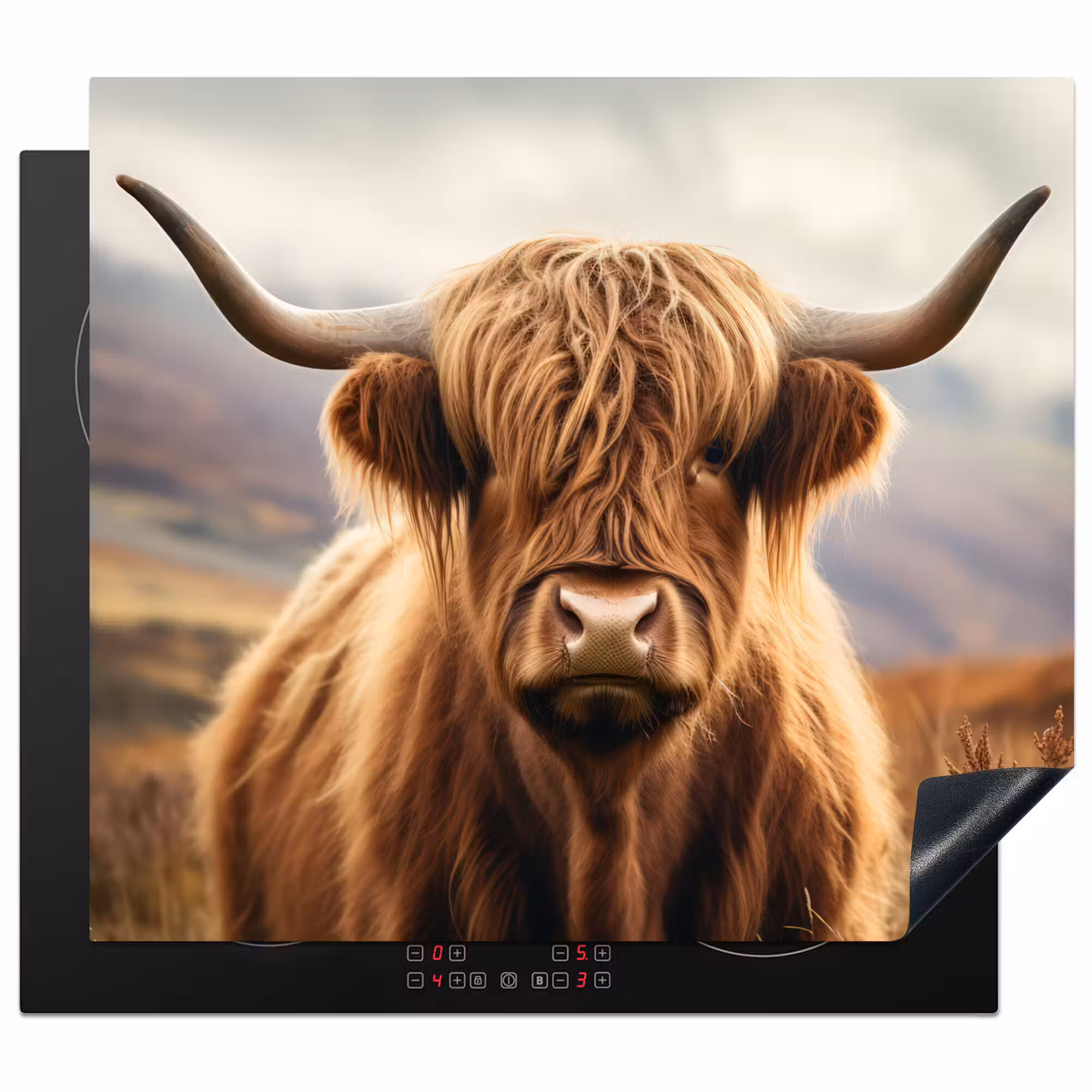 Herdabdeckplatte - Schottische Highlander - Landschaft - Tier