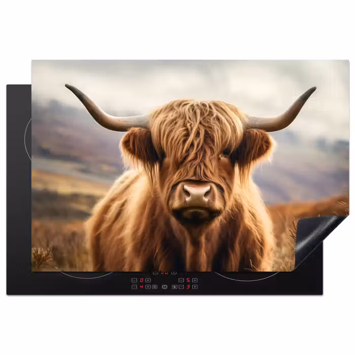 Herdabdeckplatte - Schottische Highlander - Landschaft - Tier