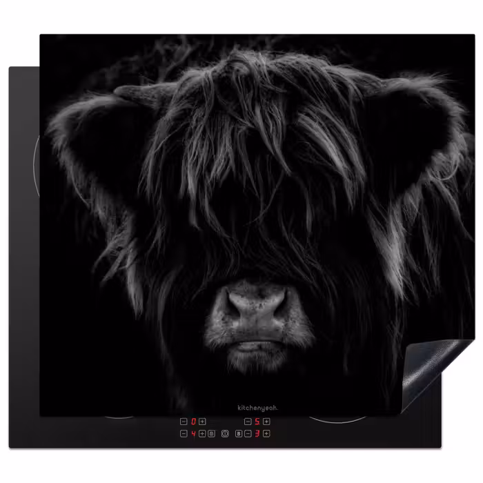 Herdabdeckplatte - Scotch highlander - Schwarz
