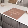 Spreuken - Geluk zit in een klein rompertje - Quotes Inductie beschermer vinyl 3mm middel -sfeer8