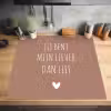 Spreuken - Jij bent mijn liever dan lief - Quotes Inductie beschermer vinyl 3mm middel -sfeer5