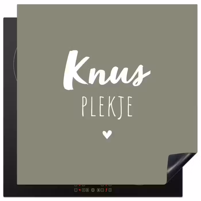 Spreuken - Knus plekje - Tekst - Zomer Inductie beschermer vinyl 3mm middel -3d