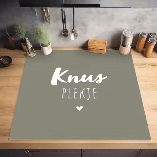 Spreuken - Knus plekje - Tekst - Zomer Inductie beschermer vinyl 3mm middel -sfeer5