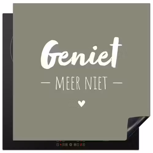 Spreuken - Geniet meer niet - Zomer - Tekst - Genieten Inductie beschermer vinyl 3mm middel -3d
