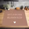 Spreuken - Grote avonturen beginnen klein - Quotes Inductie beschermer vinyl 3mm middel -sfeer5