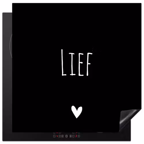 Spreuken - Lief - Quotes Inductie beschermer vinyl 3mm middel -3d