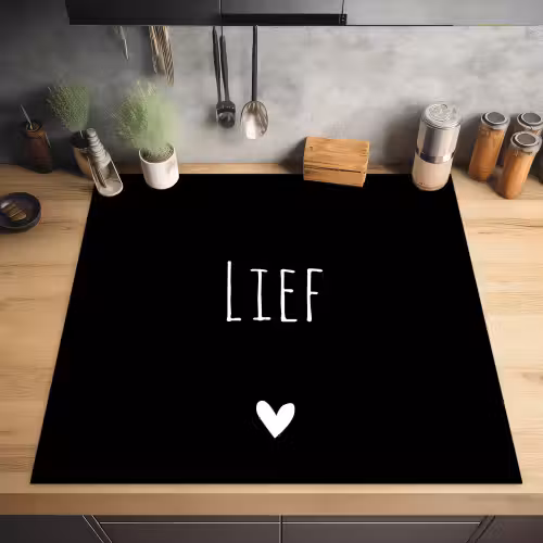 Spreuken - Lief - Quotes Inductie beschermer vinyl 3mm middel -sfeer5