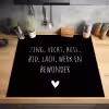 Spreuken - Ramses Shaffy - Zing vecht huil bid lach werk en bewonder - Quotes Inductie beschermer vinyl 3mm middel -sfeer5