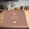 Spreuken - Ons stekkie - Quotes Inductie beschermer vinyl 3mm middel -sfeer5