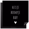 Spreuken - Huisje boompje baby - Quotes Inductie beschermer vinyl 3mm middel -3d