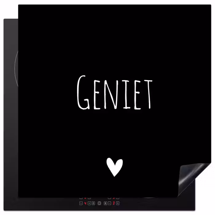 Spreuken - Quotes - Geniet Inductie beschermer vinyl 3mm middel -3d