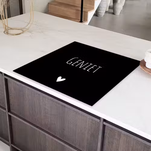 Spreuken - Quotes - Geniet Inductie beschermer vinyl 3mm middel -sfeer8