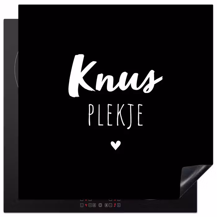 Thuis - Quotes - Knus plekje - Tekst Inductie beschermer vinyl 3mm middel -3d