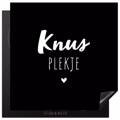 Thuis - Quotes - Knus plekje - Tekst Inductie beschermer vinyl 3mm middel -3d