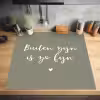 Tekst - Buiten zijn is zo fijn - Zomer - Spreuken Inductie beschermer vinyl 3mm middel -sfeer5