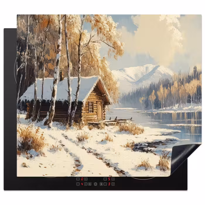 Herdabdeckplatte - Winter - Schnee - Zuhause - Natur