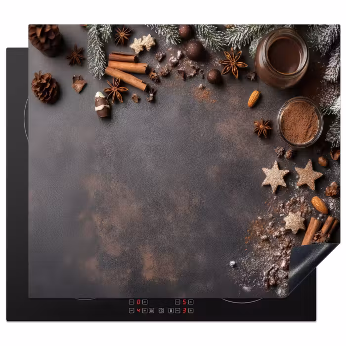 Herdabdeckplatte - Zimt - Weihnachten - Braun - Bronze