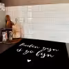 Quotes - Tuin - Buiten zijn is zo fijn - Tekst Inductie beschermer vinyl 3mm middel -sfeer3