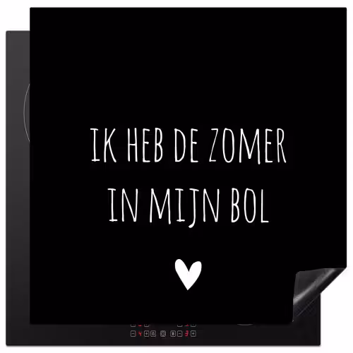Quotes - Ik heb de zomer in mijn bol - André Hazes - Spreuken Inductie beschermer vinyl 3mm middel -3d