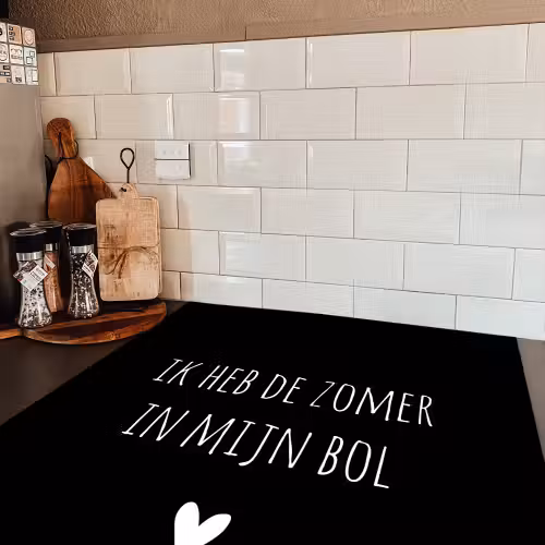 Quotes - Ik heb de zomer in mijn bol - André Hazes - Spreuken Inductie beschermer vinyl 3mm middel -sfeer3
