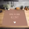 Quotes - Mag ik dan bij jou - Claudia de Breij - Spreuken Inductie beschermer vinyl 3mm middel -sfeer5