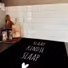 Quotes - Slaap kindje slaap - Spreuken Inductie beschermer vinyl 3mm middel -sfeer3