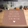 Quotes - Spreuken - Ik heb het nog nooit gedaan dus Inductie beschermer vinyl 3mm middel -sfeer5